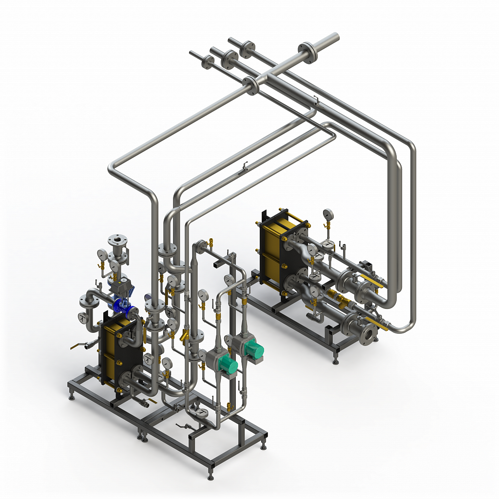 Модуль «ГВС двухступенчатый» Модуль «ГВС двухступенчатый»
